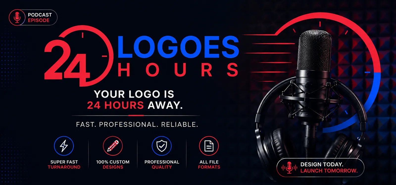 Logos24hours podcast visual