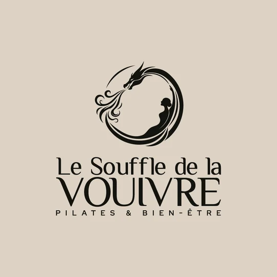 Le Souffle de la Vouivre — Pilates logo design by Masterful World
