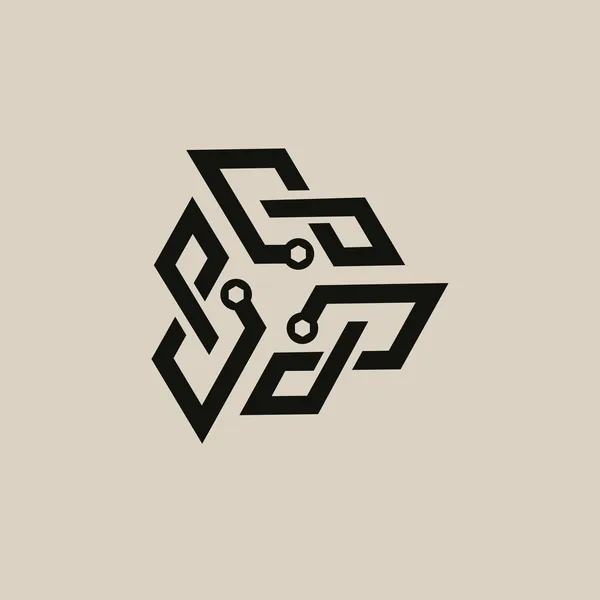 Ready-made geometric logo MW-040 for sale — exclusive, sold once